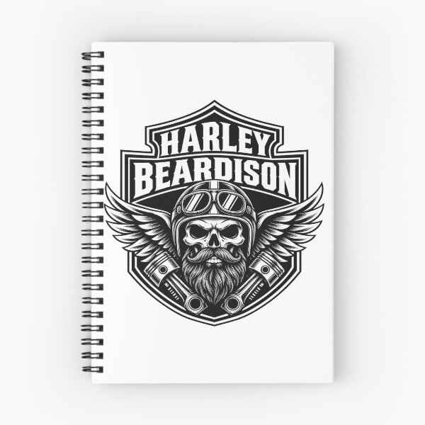 Item preview, Harley Beardison Biker Skull – Bearded Motorcycle Rider designed and sold by Moto Wear .