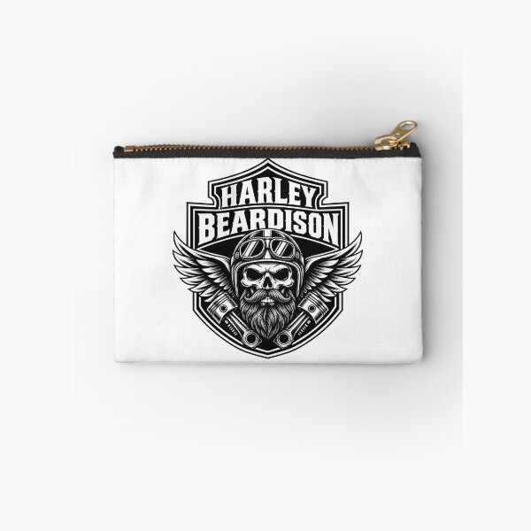 Item preview, Harley Beardison Biker Skull – Bearded Motorcycle Rider designed and sold by Moto Wear .