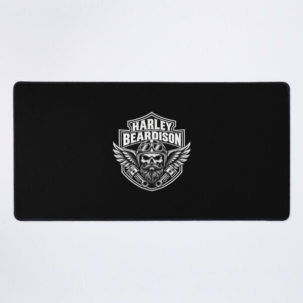 Item preview, Harley Beardison Biker Skull – Bearded Motorcycle Rider designed and sold by Moto Wear .
