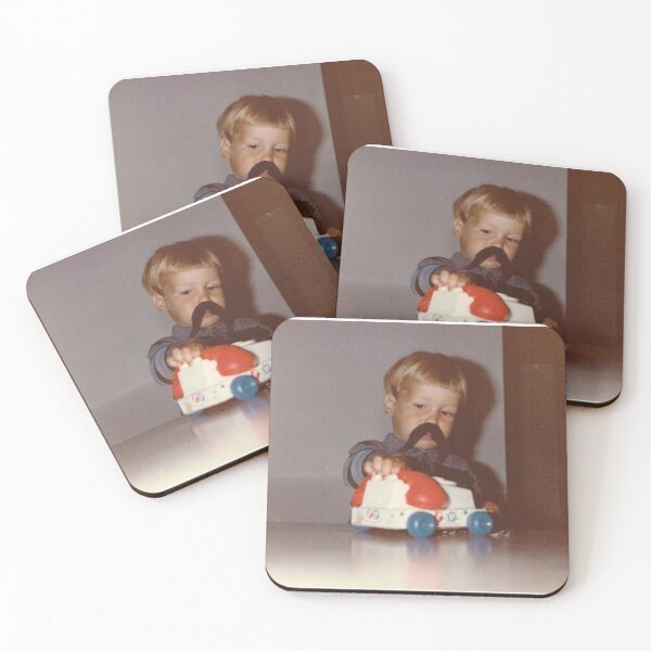 Item preview, Mustache Boy on Telephone designed and sold by rufpeg.