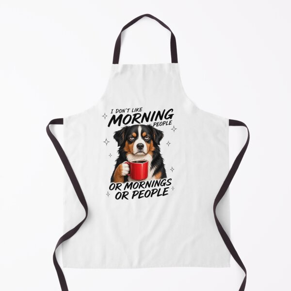 Item preview, I Don't Like Morning People Funny Coffee Dog designed and sold by sazuii.
