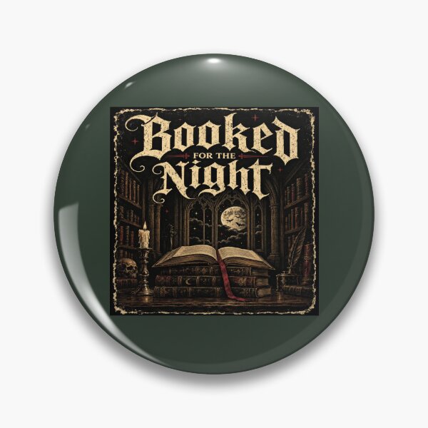 Item preview, Gothic Book Lover — Booked for the Night designed and sold by POD DYNASTY | Original Print On Demand T-Shirt Graphics.