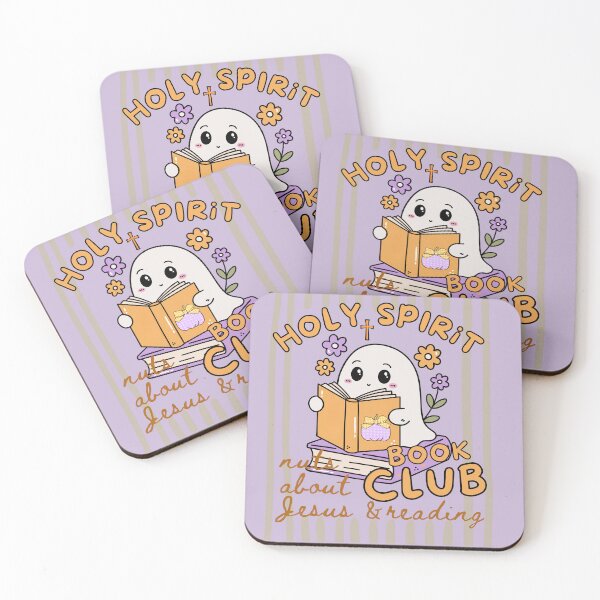 Item preview, Holy Spirit Book Club Nuts About Jesus and Books Love Fall Cute Ghost Reading Bookish designed and sold by Forevermore.