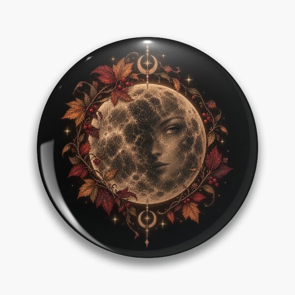 Item preview, Hidden Moon – Gothic Autumn Witchy Design designed and sold by Scarlett-Goods.