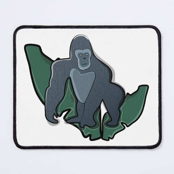 Item preview, Cute Gorilla Jungle Animal – Colorful Wildlife Cartoon Art designed and sold by ForcePrint.