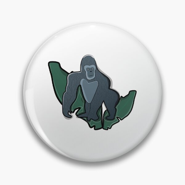 Item preview, Cute Gorilla Jungle Animal – Colorful Wildlife Cartoon Art designed and sold by ForcePrint.