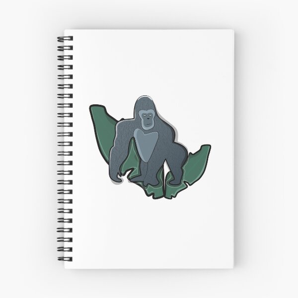 Item preview, Cute Gorilla Jungle Animal – Colorful Wildlife Cartoon Art designed and sold by ForcePrint.