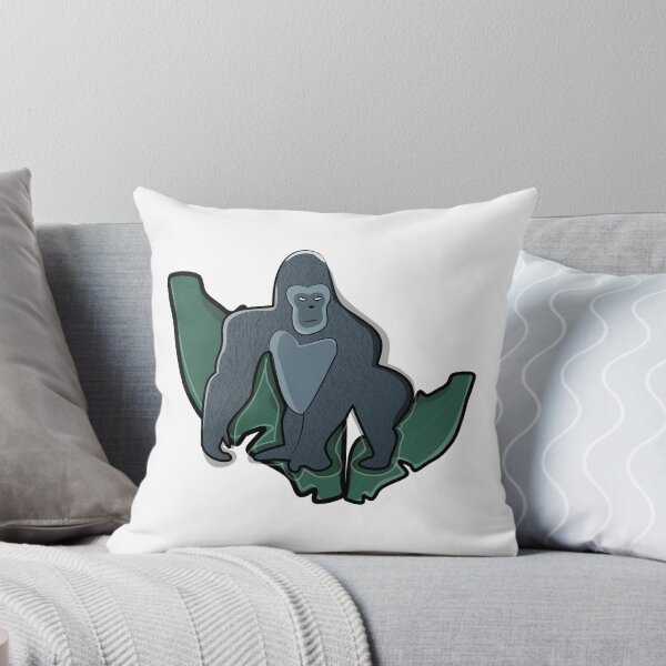 Item preview, Cute Gorilla Jungle Animal – Colorful Wildlife Cartoon Art designed and sold by ForcePrint.