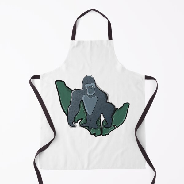 Item preview, Cute Gorilla Jungle Animal – Colorful Wildlife Cartoon Art designed and sold by ForcePrint.