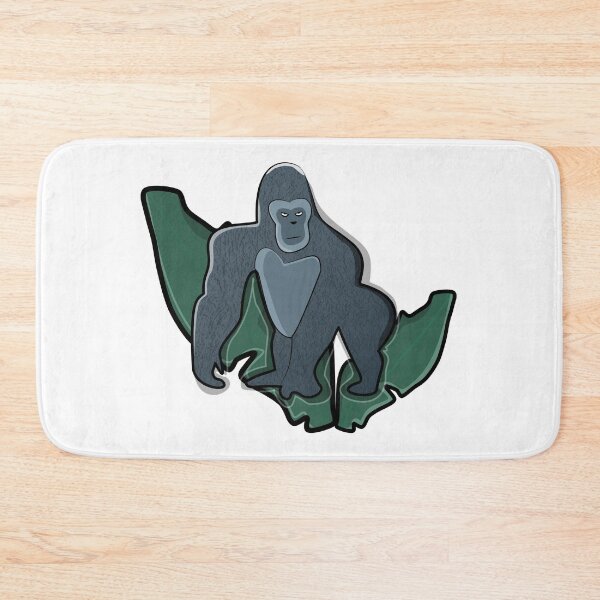 Item preview, Cute Gorilla Jungle Animal – Colorful Wildlife Cartoon Art designed and sold by ForcePrint.