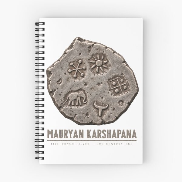 Item preview, Mauryan Karshapana — Ancient Indian Punch-Marked Silver Coin designed and sold by Larkfound Studio.