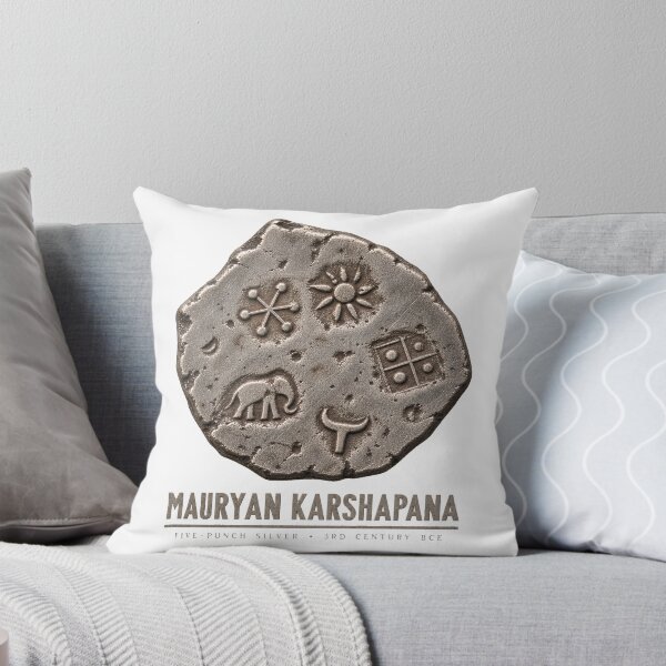 Item preview, Mauryan Karshapana — Ancient Indian Punch-Marked Silver Coin designed and sold by Larkfound Studio.