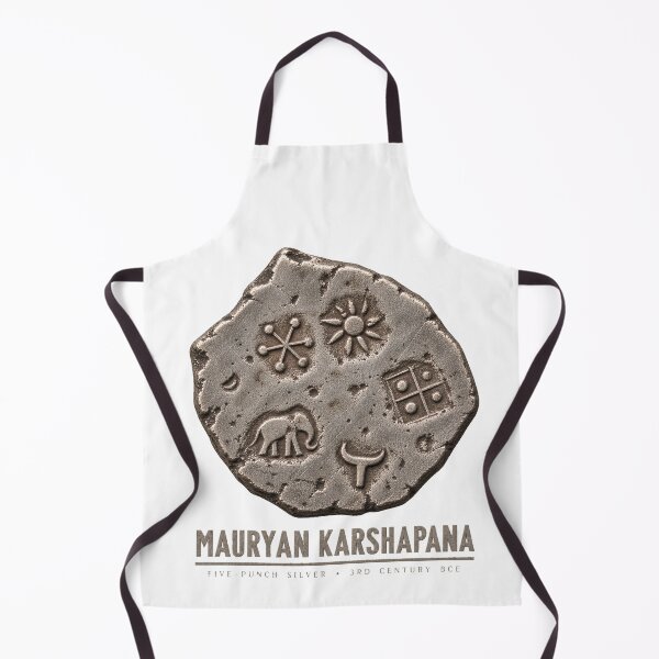 Item preview, Mauryan Karshapana — Ancient Indian Punch-Marked Silver Coin designed and sold by Larkfound Studio.