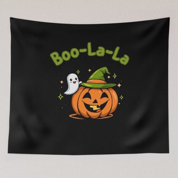 Item preview, Boo-La-La Cute Witch Pumpkin Ghost designed and sold by alvablakefg.