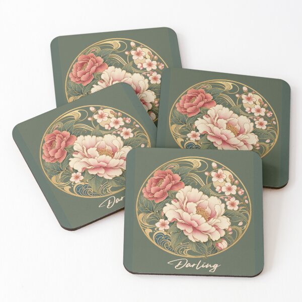 Item preview, Darling Japanese Noveau In Verdant designed and sold by lifeinspired4u.