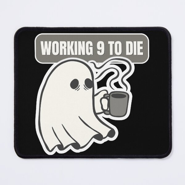 Item preview, Working 9 to Die Halloween Pun Funny 9 to 5 Parody designed and sold by pulse_retail.