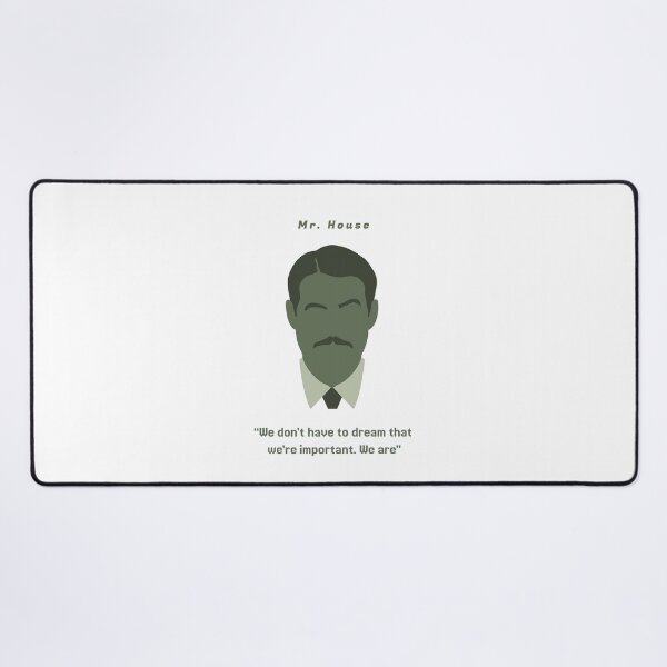 Item preview, Mr. House - Minimalist Fallout Portrait & Quote Art designed and sold by qfa Originals.