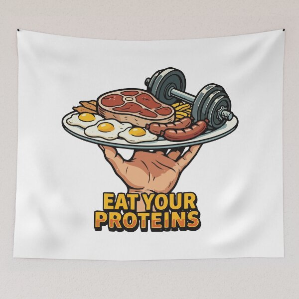 Item preview, Eat Your Proteins designed and sold by tigrootiger.