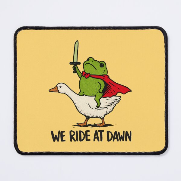 Item preview, Huzzah Frog Knight We Ride at Dawn designed and sold by olosra.