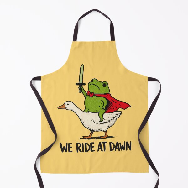 Item preview, Huzzah Frog Knight We Ride at Dawn designed and sold by olosra.