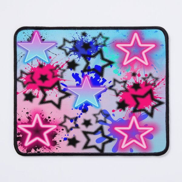 Item preview, Cybercore Neon Stars Scenecore Pattern designed and sold by Side By Side Studio.