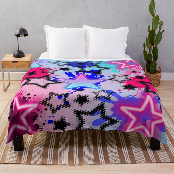 Artikelvorschau, Cybercore Neon Stars Scenecore Pattern entworfen und verkauft von Side By Side Studio.