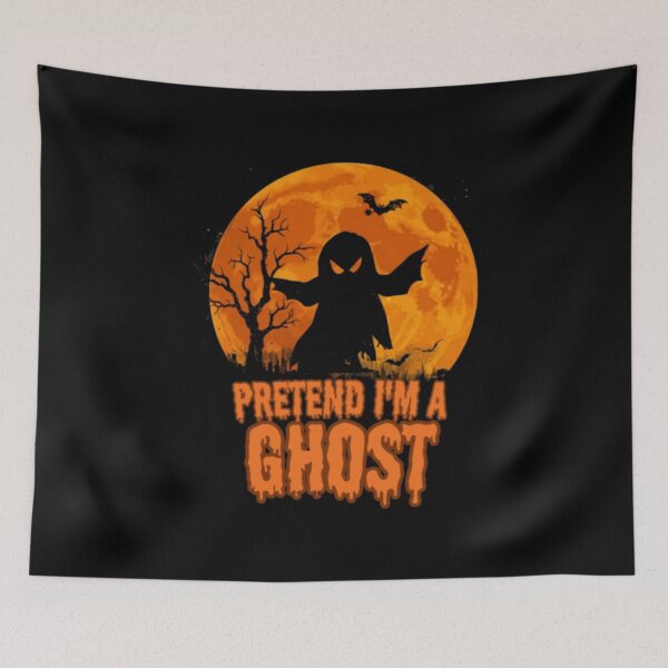 Item preview, Pretend I'm A Ghost Silhouette Moon  designed and sold by alvablakefg.