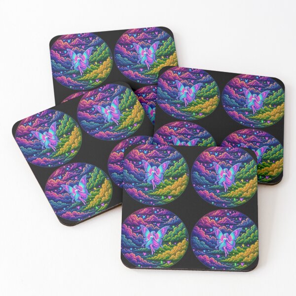 Item preview, Neon Fairy Queen in Rainbow Magic Clouds designed and sold by Breezes-of-Ida.
