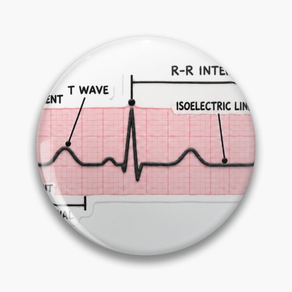 Item preview, EKG Rhythm Strip Interpretation Clay Nursing Student Sticker designed and sold by isokinetic.