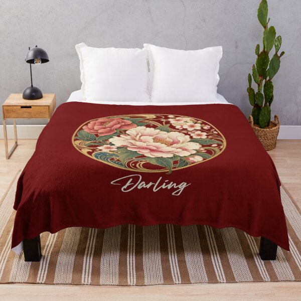 Item preview, Darling Japanese Noveau In Bordeaux designed and sold by lifeinspired4u.