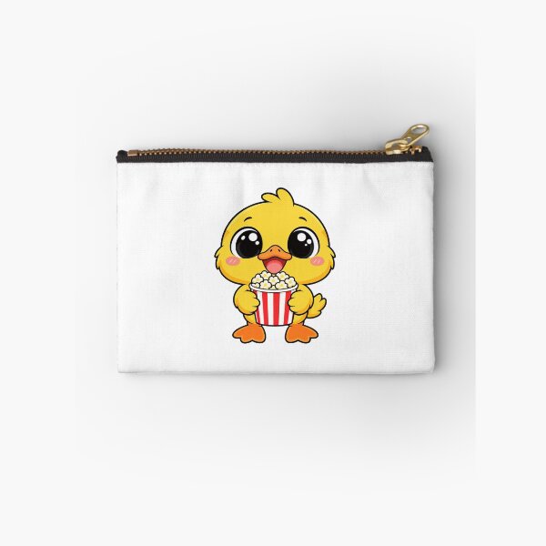 Item preview, Cute Kawaii Duck With Popcorn designed and sold by Eternalski.