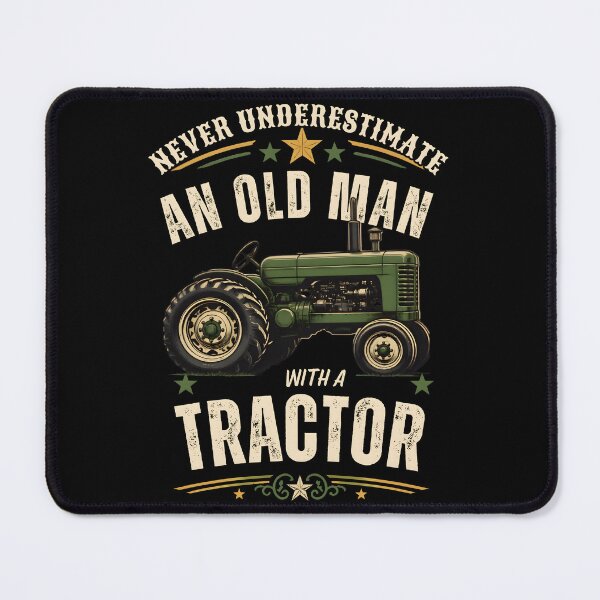 Item preview, Never Underestimate An Old Man With A Tractor Retro Vintage Gifts designed and sold by LeSoniPapaPrint.