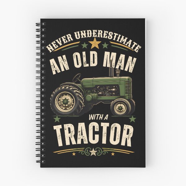 Item preview, Never Underestimate An Old Man With A Tractor Retro Vintage Gifts designed and sold by LeSoniPapaPrint.