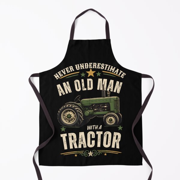 Item preview, Never Underestimate An Old Man With A Tractor Retro Vintage Gifts designed and sold by LeSoniPapaPrint.