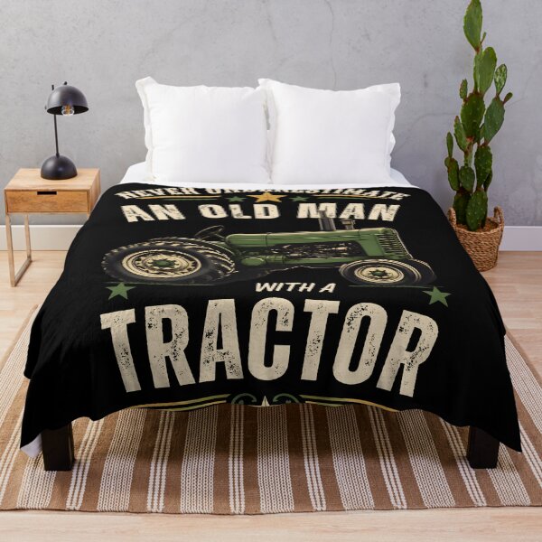 Item preview, Never Underestimate An Old Man With A Tractor Retro Vintage Gifts designed and sold by LeSoniPapaPrint.
