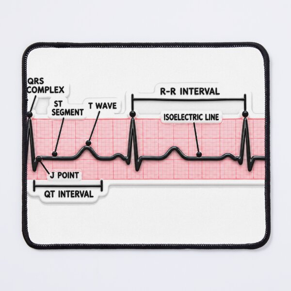 Item preview, EKG Rhythm Strip Interpretation 3D Nursing Student Sticker designed and sold by isokinetic.