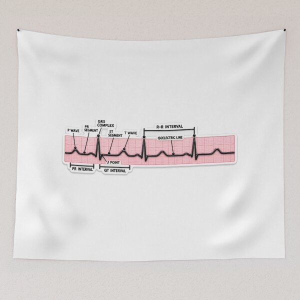 Item preview, EKG Rhythm Strip Interpretation 3D Nursing Student Sticker designed and sold by isokinetic.