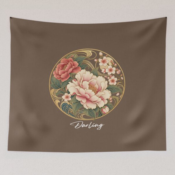 Item preview, Darling Japanese Noveau In Fawn designed and sold by lifeinspired4u.