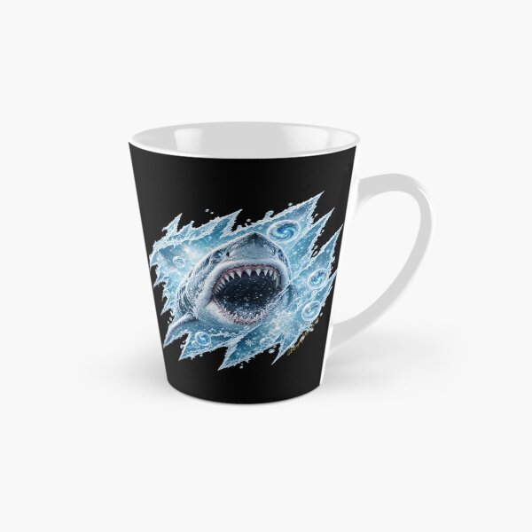 Item preview, Arctic Frost Shark Galaxy Rift - Icy Cosmic Predator Art designed and sold by KingofHearts25.