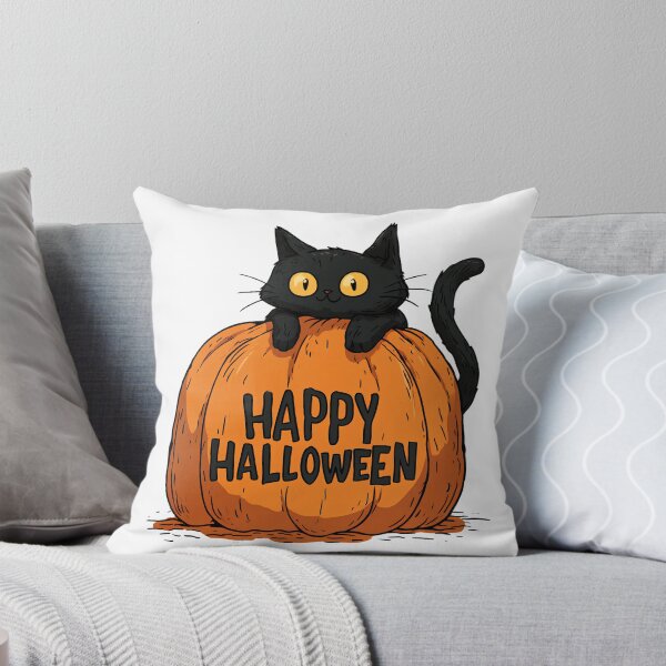 Artikelvorschau, Fröhliches Halloween, süße Katze! entworfen und verkauft von papapopo30.
