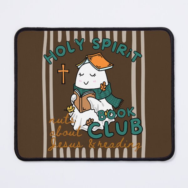Item preview, Holy Spirit Book Club Nuts About Jesus and Books Love Fall Cute Ghost Reading Bookish designed and sold by Forevermore.