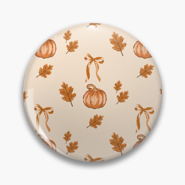 Item preview, Pumpkin and autumn bow pattern designed and sold by LoaneR.