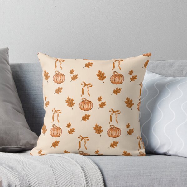 Item preview, Pumpkin and autumn bow pattern designed and sold by LoaneR.