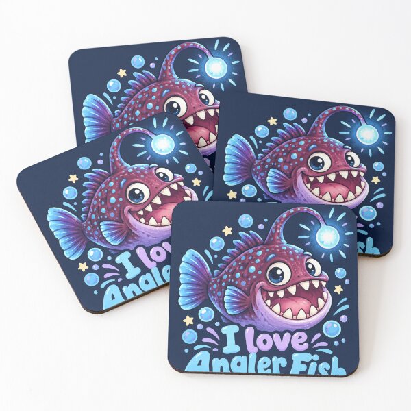 Item preview, Cute Kawaii Anglerfish Ocean designed and sold by Pure Craft.