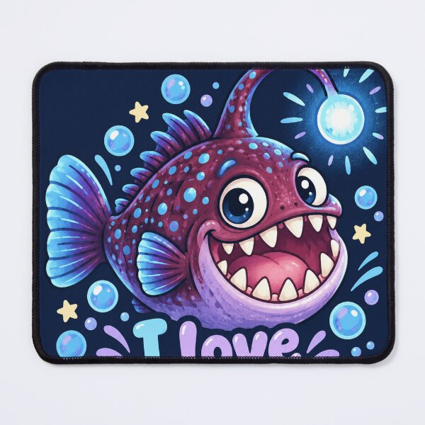 Item preview, Cute Kawaii Anglerfish Ocean designed and sold by Pure Craft.