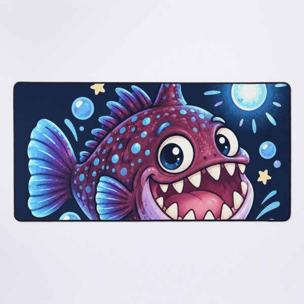 Item preview, Cute Kawaii Anglerfish Ocean designed and sold by Pure Craft.