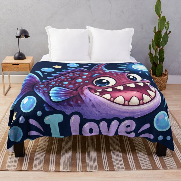Item preview, Cute Kawaii Anglerfish Ocean designed and sold by Pure Craft.