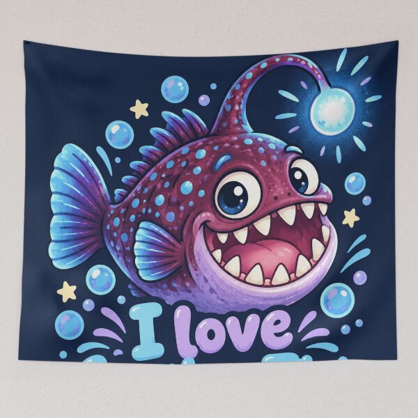 Item preview, Cute Kawaii Anglerfish Ocean designed and sold by Pure Craft.