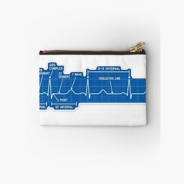 Item preview, EKG Rhythm Strip Interpretation Blueprint Nursing Student Sticker designed and sold by isokinetic.