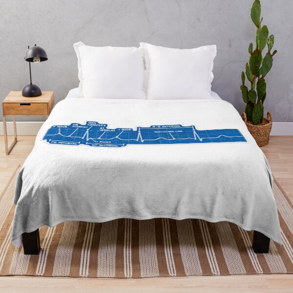 Item preview, EKG Rhythm Strip Interpretation Blueprint Nursing Student Sticker designed and sold by isokinetic.